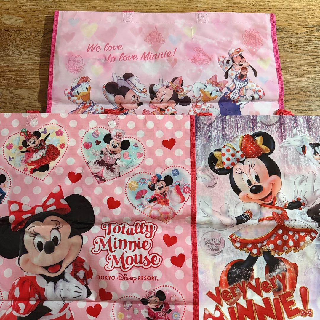 ディズニー ミニー ショッピングバッグ 3点セット