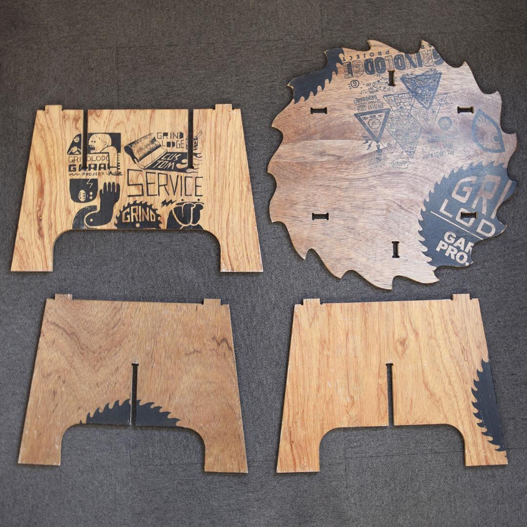 GRINDLODGE グラインドロッヂ テーブル tattum 生刷り