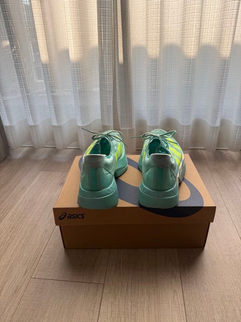 adidas アディオスプロ4 走行98km 状態良好　水色