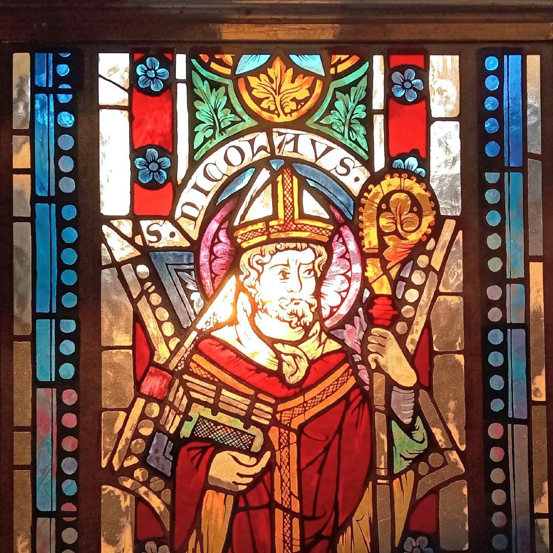 メトロポリタン美術館 聖ニコラウス ステンドグラス グラスマスターズ社クリスマス