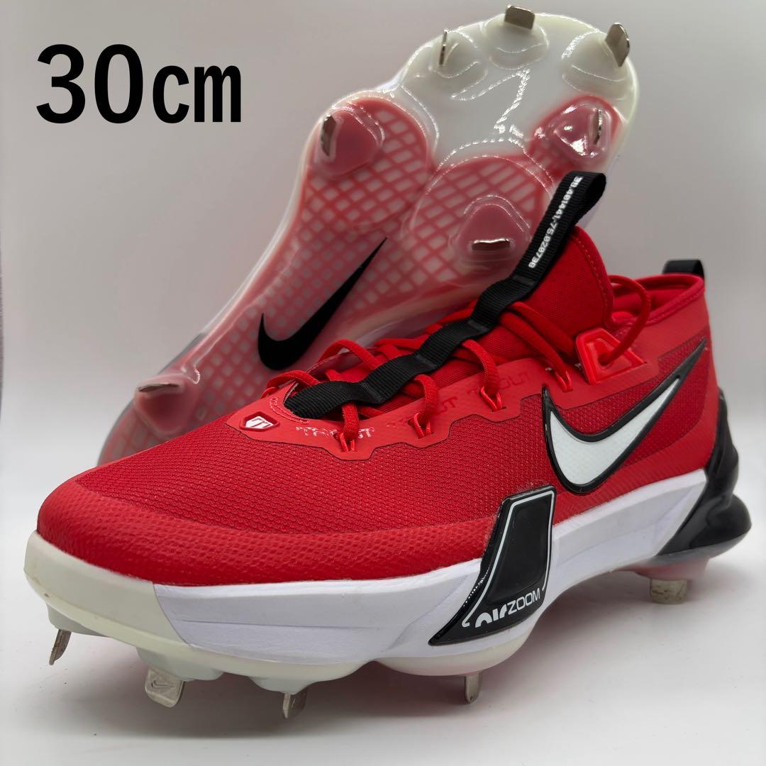 NIKE トラウト 野球 スパイク レッド 赤 30㎝ ミドルカット 軽量
