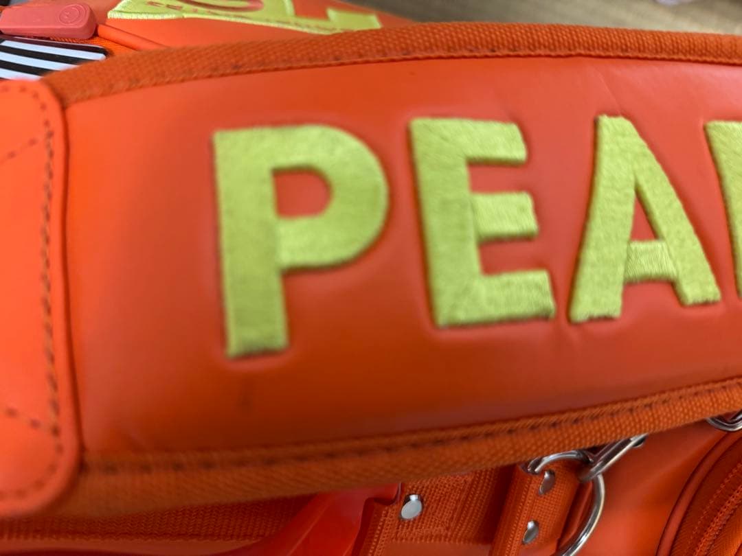 パーリーゲイツ　ゴルフ　キャディバッグ　スタンド式　オレンジ