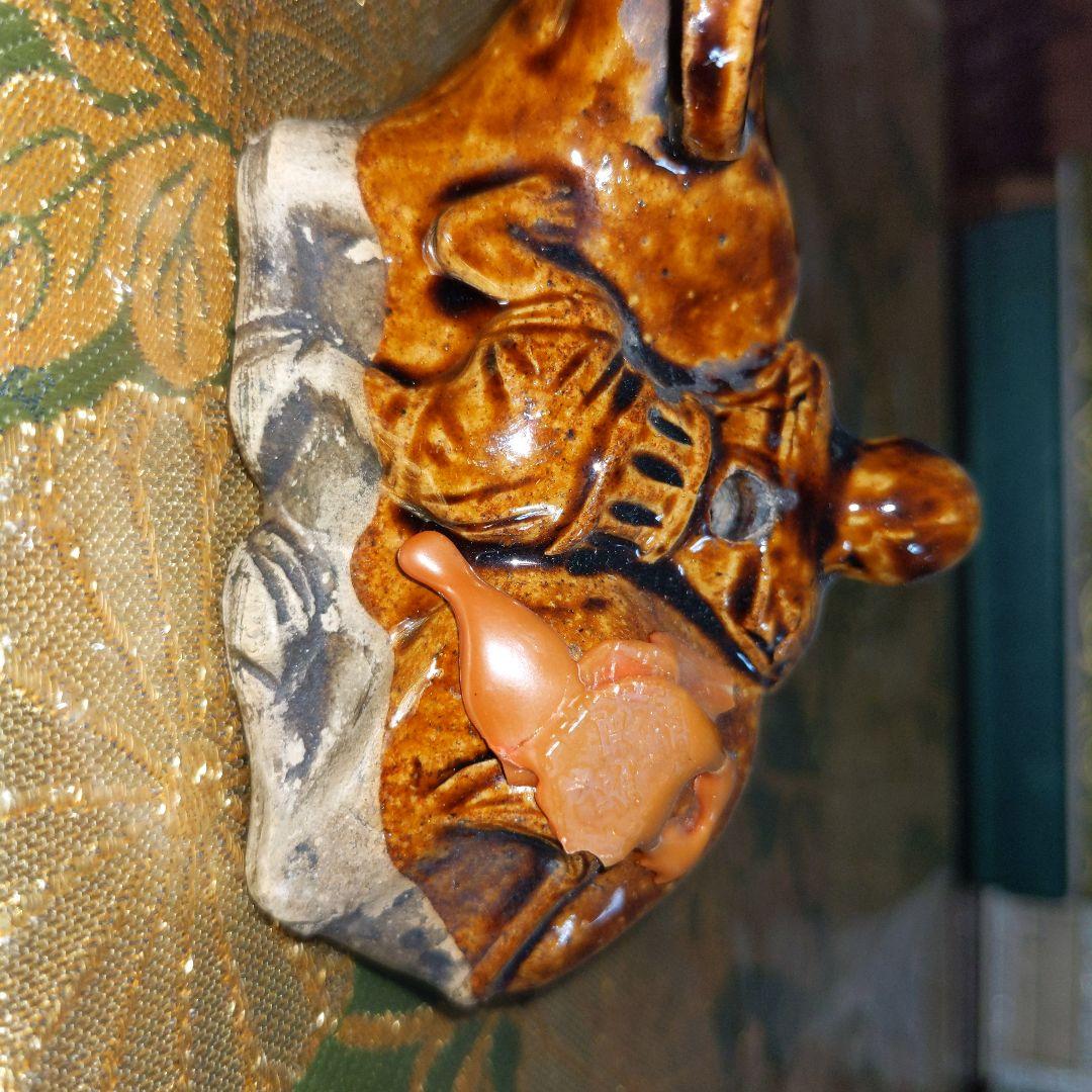 【最終価格】中国　水牛図水滴　蝋印付