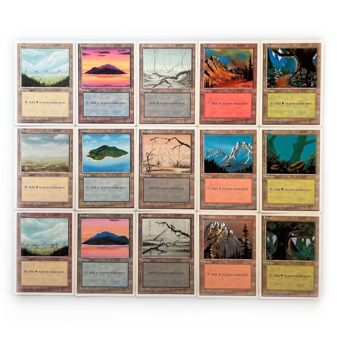 4ED 基本地形 アルターネイト版 英語15種15枚 第4版 コンプ 基本土地