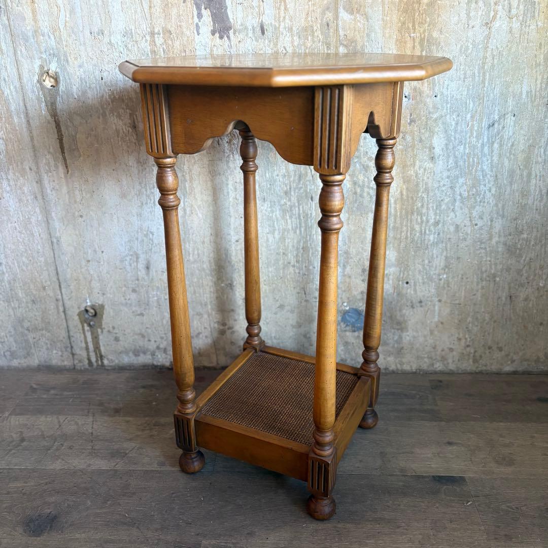 karimoku カリモク　オクタゴンサイドテーブル　フラワースタンド　花台