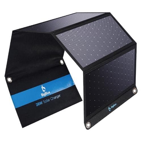 【2025モデル】BigBlue 28W ソーラーパネル 小型 3ポートUSBp