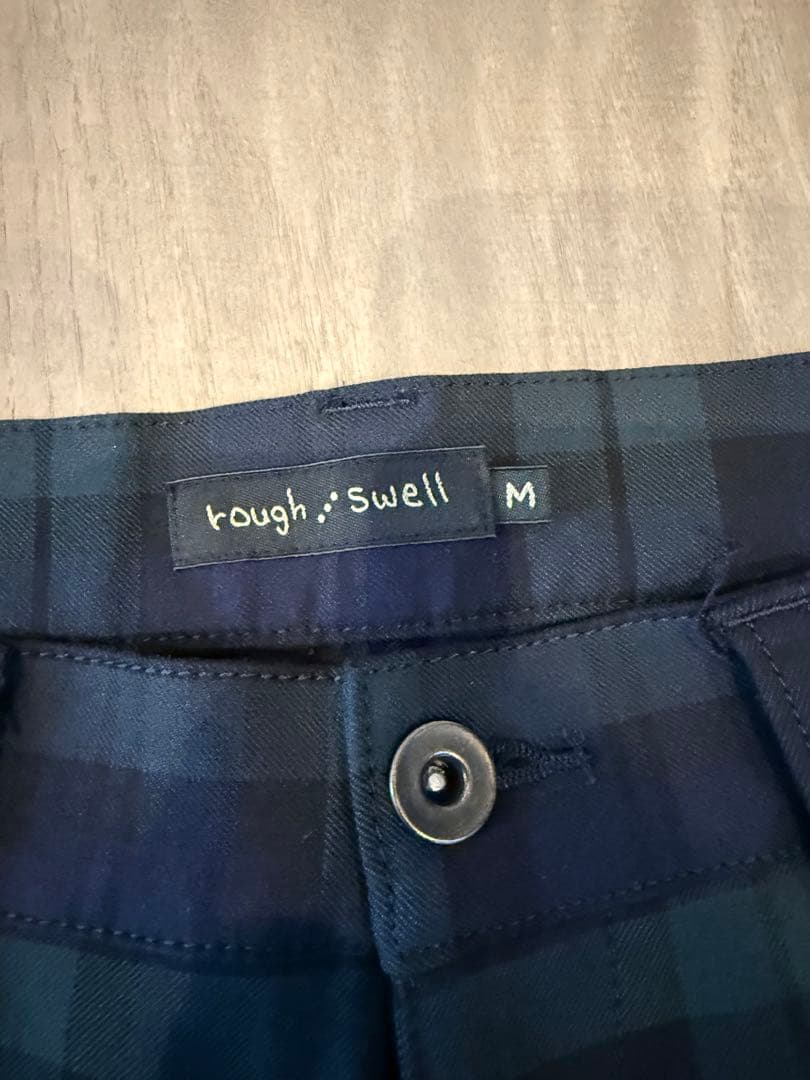 rough:swell チェック柄 ゴルフパンツ M
