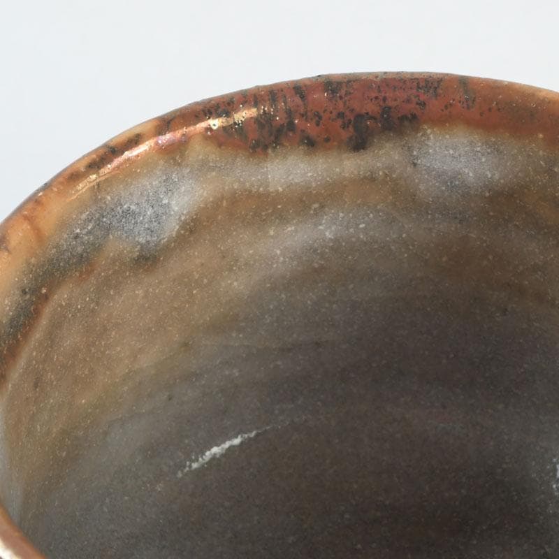 茶道具　天月窯　中村芳楽作　寒あざみ　茶碗　共布共箱　C　9492