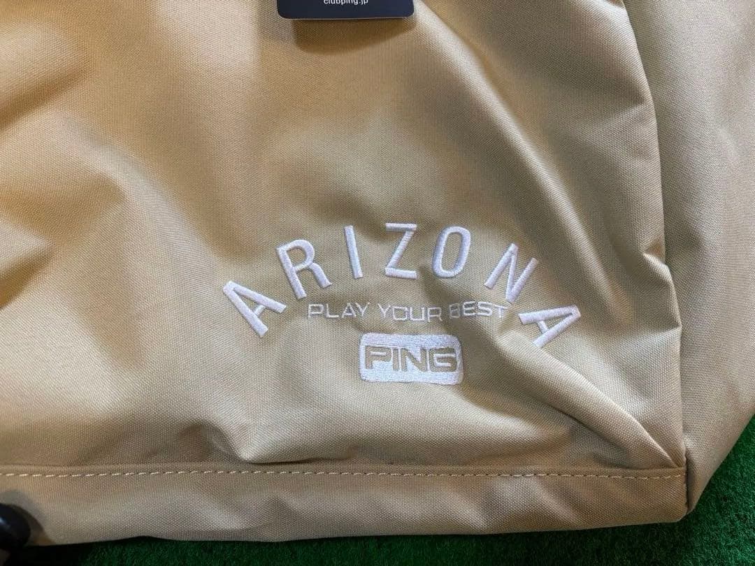 新品未使用　PING ボストンバッグ ベージュ　ゴルフ