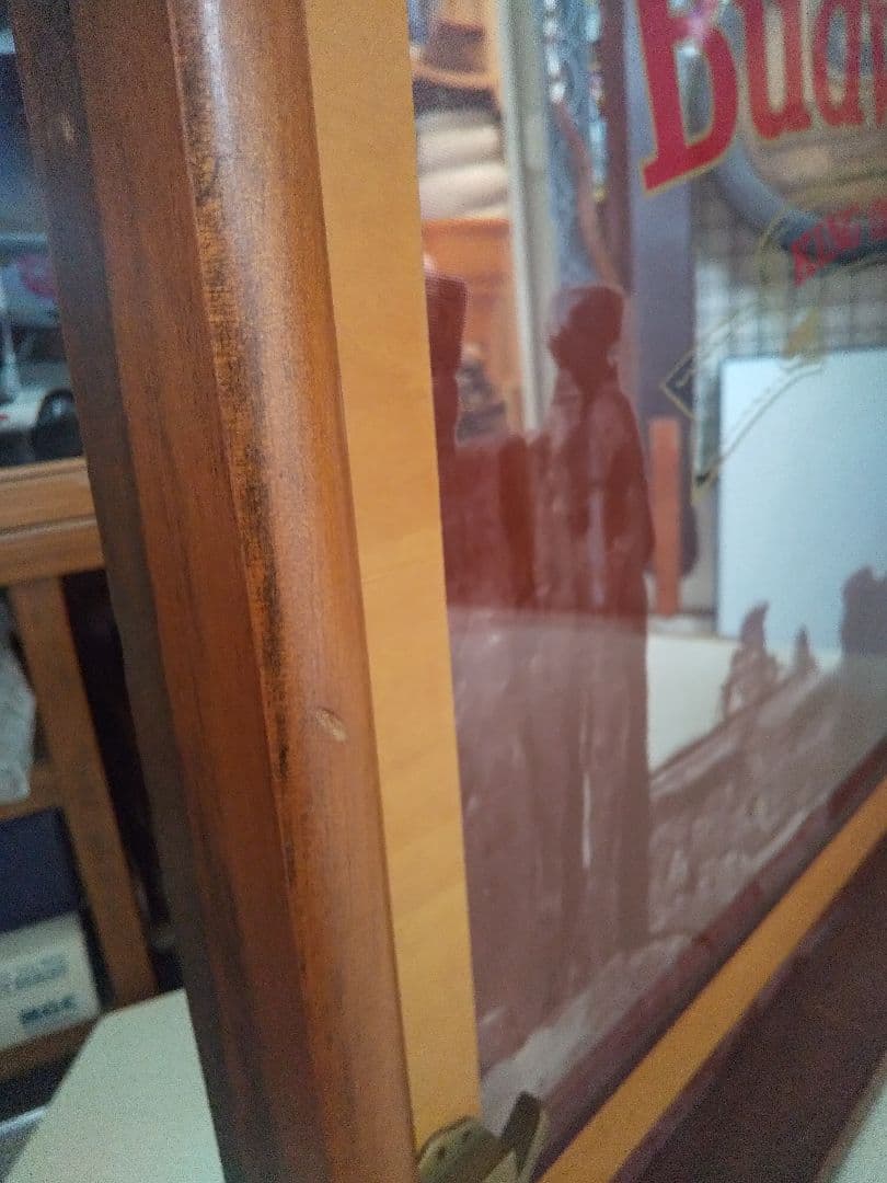 レトロ、アンティーク バドワイザーパブミラー Budweiserアメリカン雑貨