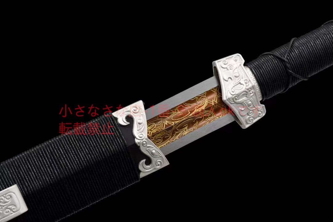 銀の赤壁剣20230560古兵器 武具　刀装具　日本刀　模造刀 居合刀 短刀