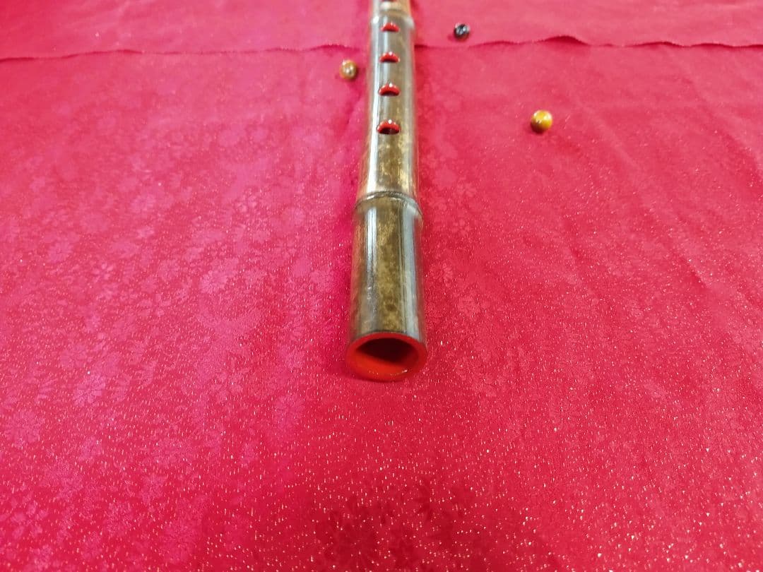 61 吹きやすさ抜群 和笛 眞笛 竹笛 古典調七穴０本調子 根岸篠笛工房