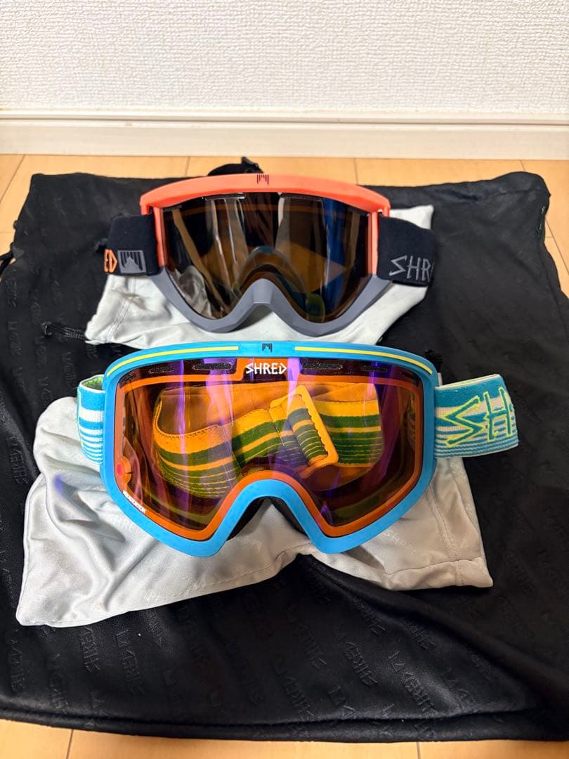 【3点セット】SHRED ヘルメット XS-M ＋ ゴーグル2点