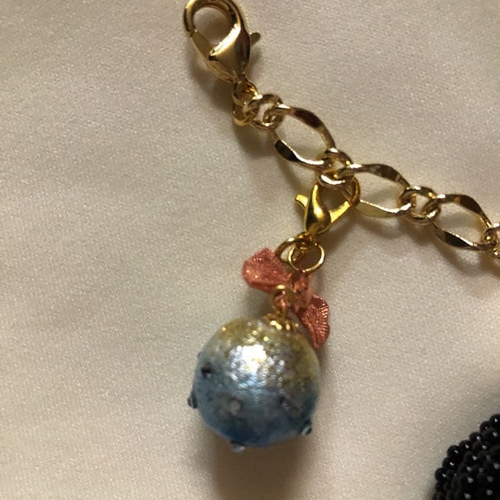 スケート好き男の子⭐︎あみぐるみビーズストラップチャーム⭐︎フィギュア⭐︎ハンドメイド