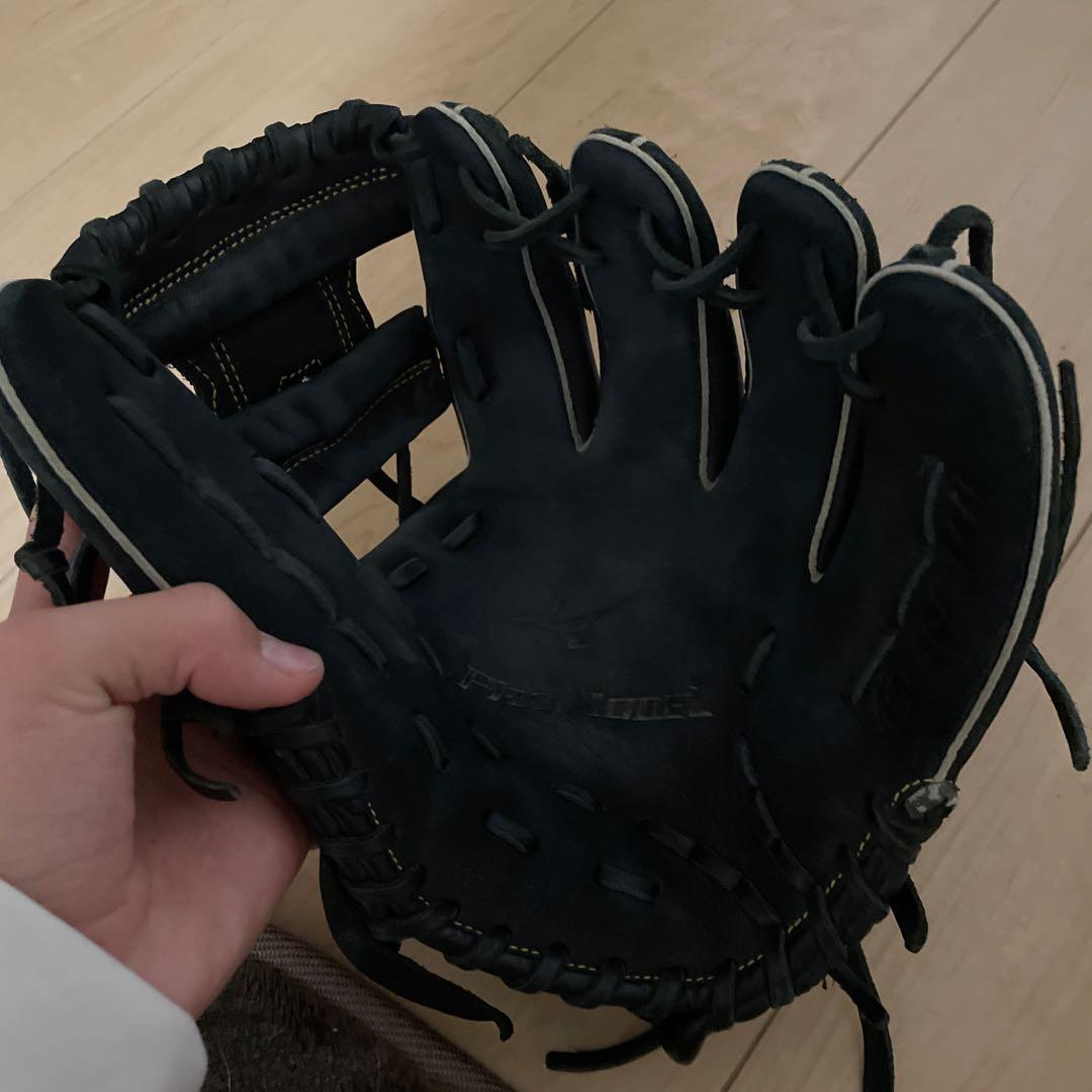 Mizuno 野球グローブ 右投げ用 黒 値下げ可能