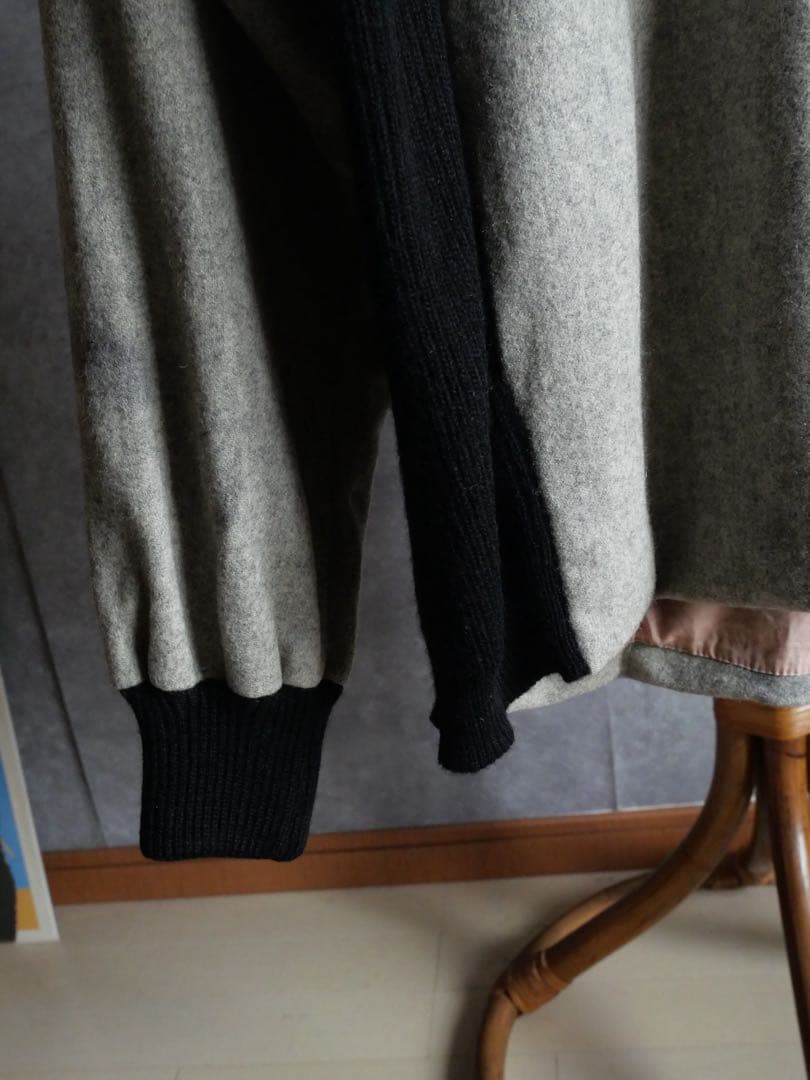 50~60s ユーロ　ウールニット切替　スキー　プルオーバー　vtg