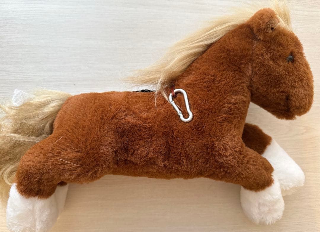 韓国限定　ロンドンベーグルミュージアム　キーチャーム　馬　ぬいぐる　大