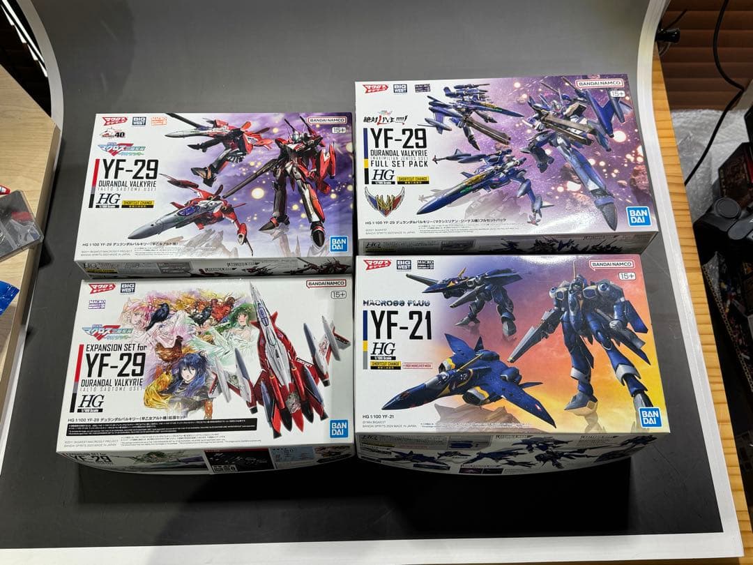 【未開封】HG マクロスシリーズ3種+拡張セット