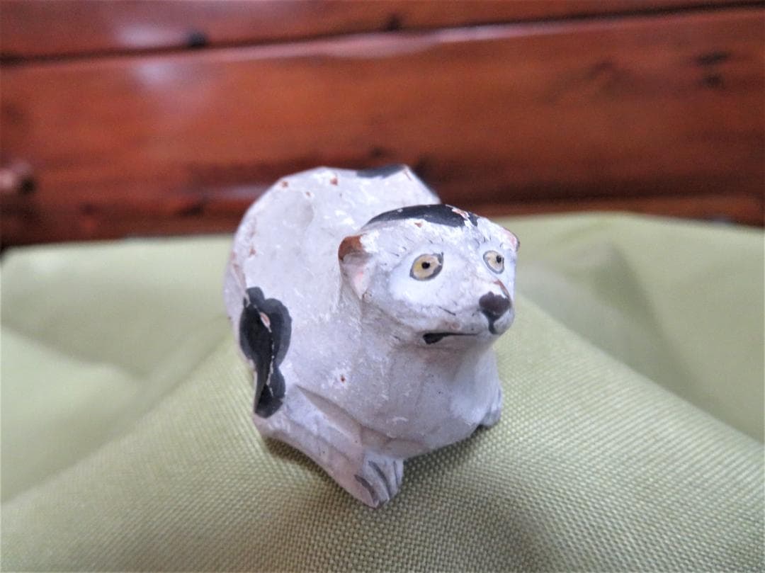 ひろみ◆木嶋良宗　～[猫]の木彫りの根付～　奈良一刀彫の名人◆