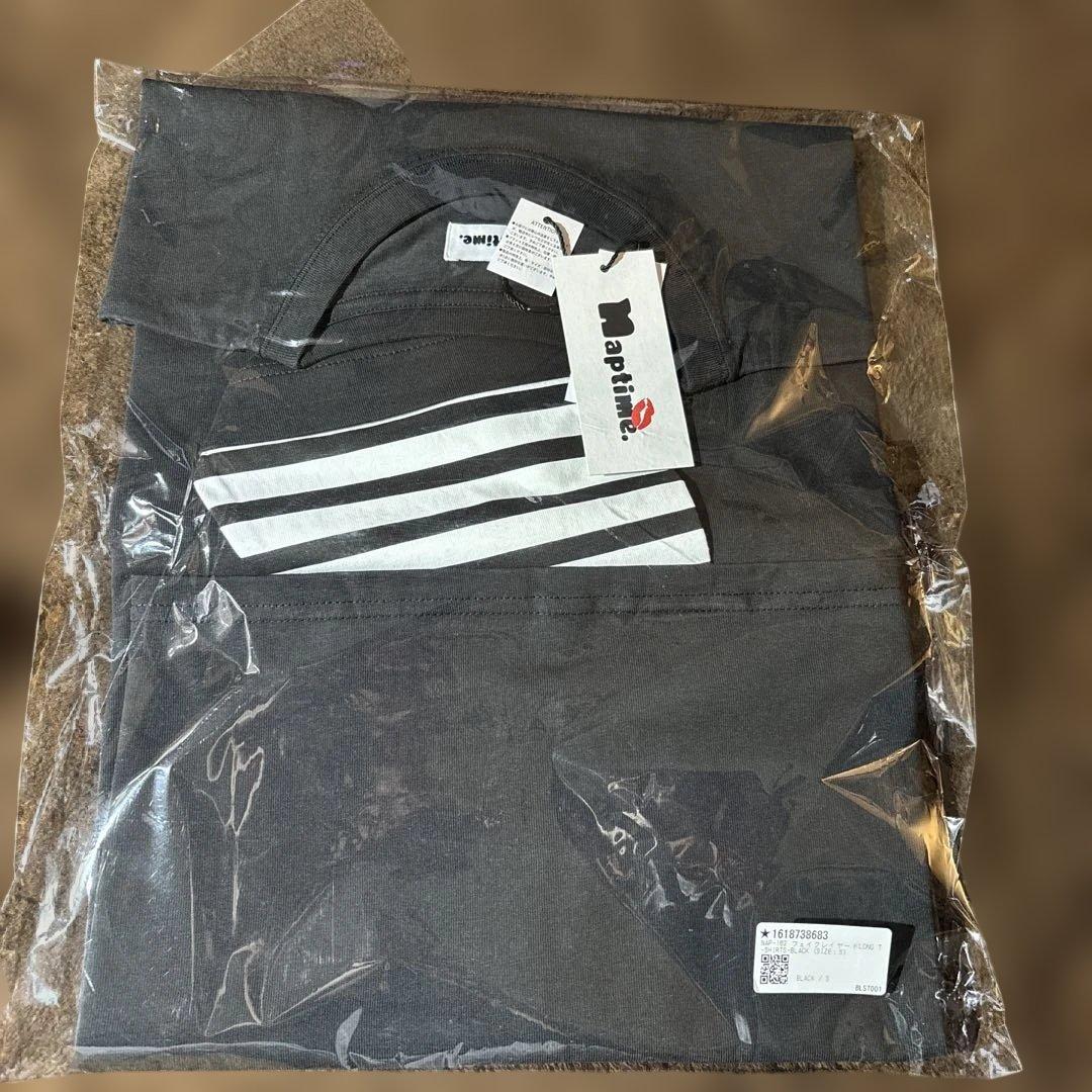 未開封　ナプタイム ロングTシャツ ブラック S