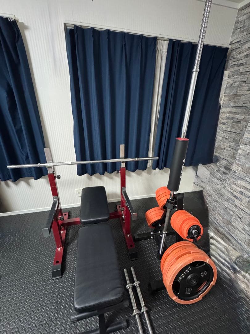 ホームジム　ベンチプレス　ダンベル　フルセット