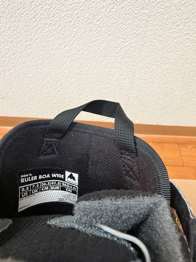Burtonブーツ 23-24 Ruler 26.5cm Wide BOA 黒
