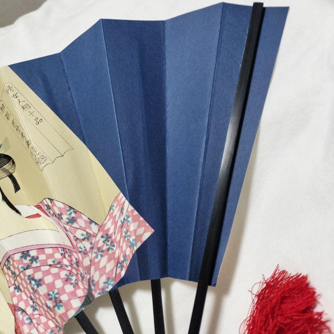 扇子 白黒デザイン ケース付き
