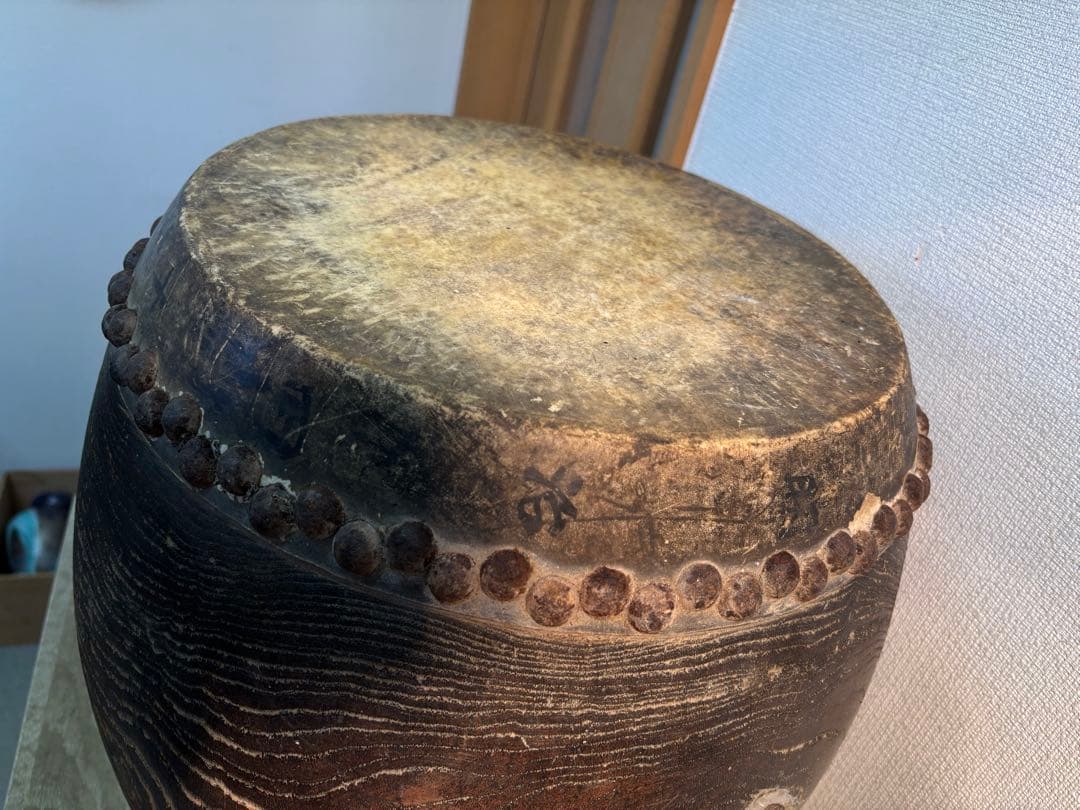 時代物 和太鼓　骨董品　明治時代