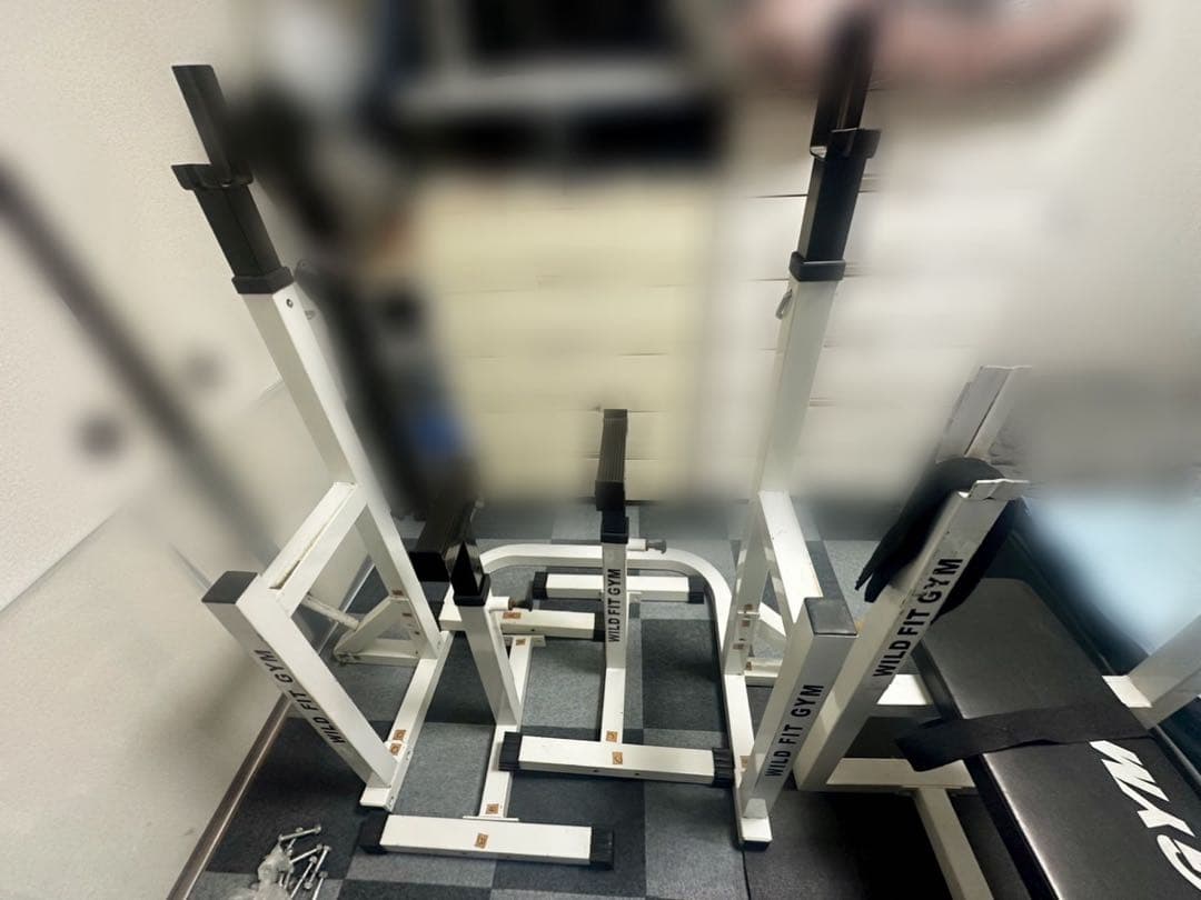 【配送要相談】ワイルドフィットジム　ベンチ スクワット ウエイト68kgセット