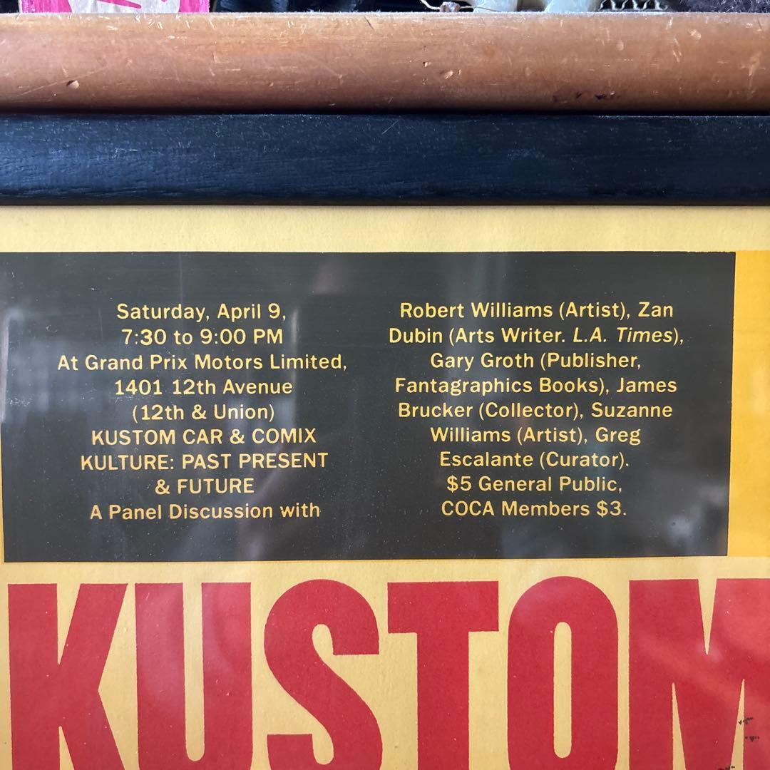 超貴重‼️KUSTOM KULTURE カスタムカルチャー 94年 ポスター