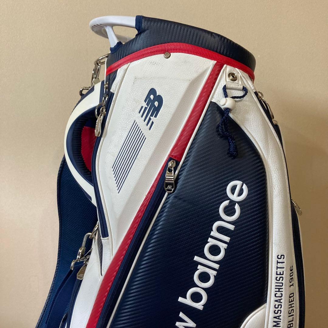 new balance キャディバッグ ホワイトネイビー　レッド　ニューバランス