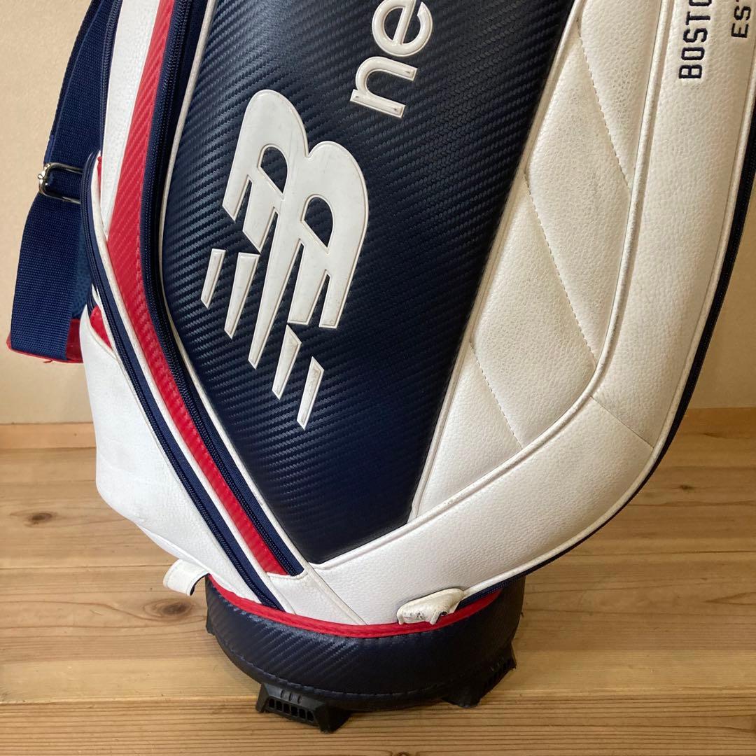 new balance キャディバッグ ホワイトネイビー　レッド　ニューバランス