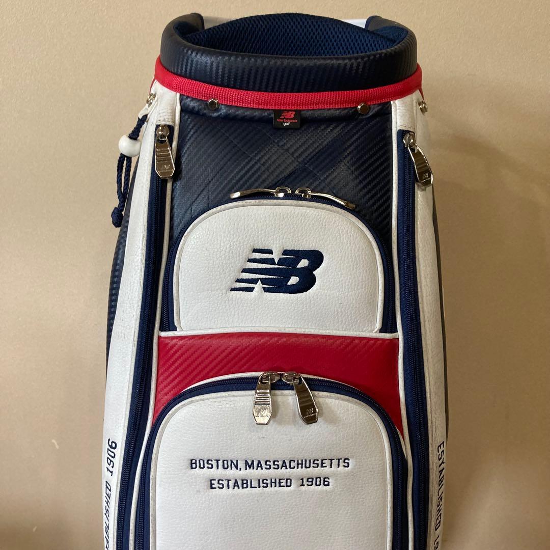 new balance キャディバッグ ホワイトネイビー　レッド　ニューバランス
