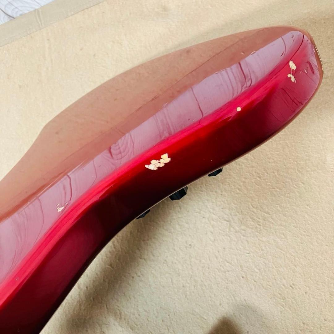【希少】Squier by Fender J BASS エレキベース レッド