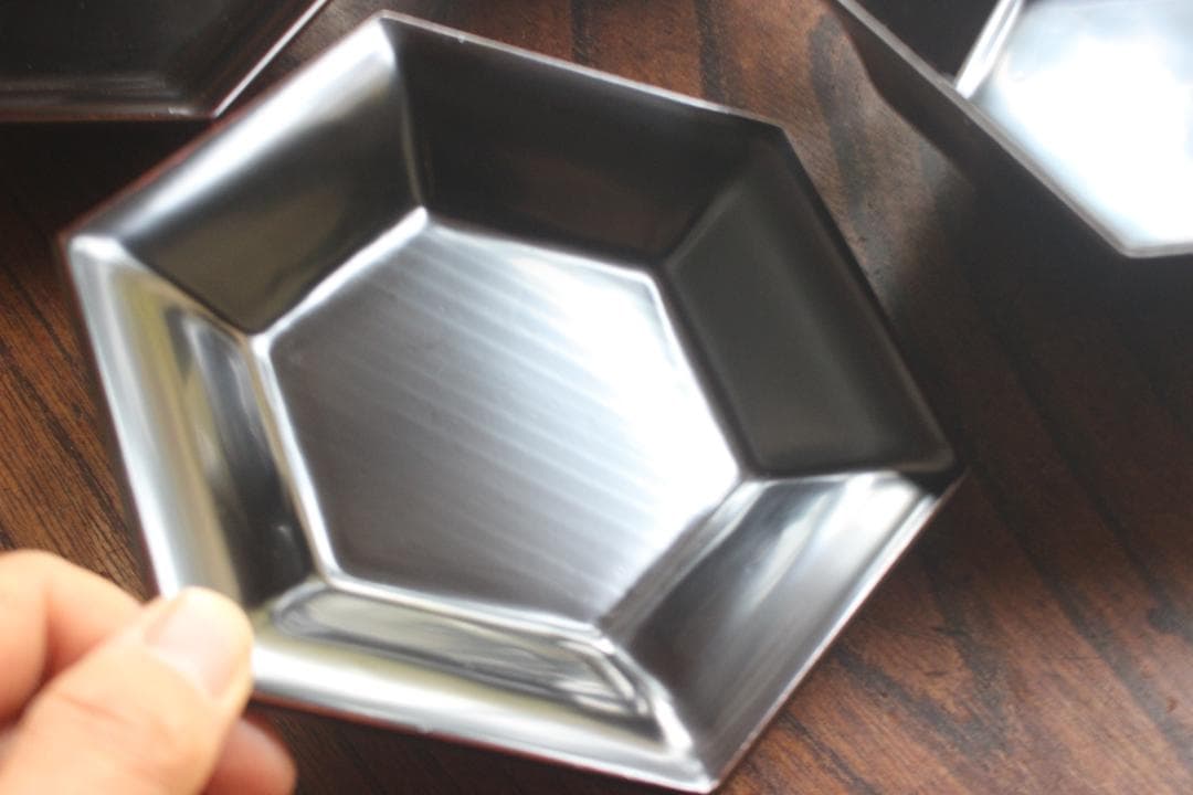 時代逸品！めずらしい六角デザインに極上溜塗の映える煮物椀2点（検輪島塗雑煮椀