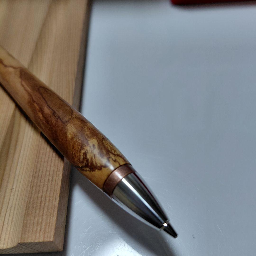 新品！超希少！ウッドペンクラフト 朱椿粋 数奇屋侘助 椿 ツバキ杢 シャーペン