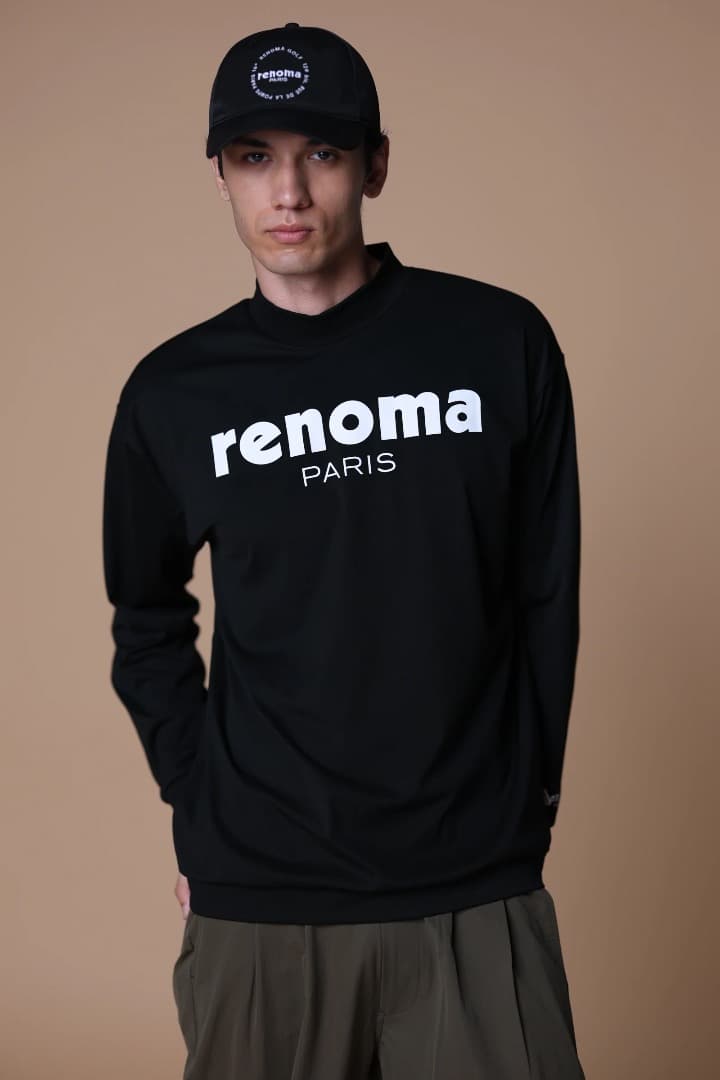 メンズウェア RENOMA GOLF BASIC LOGO MOCKNECK LS M
