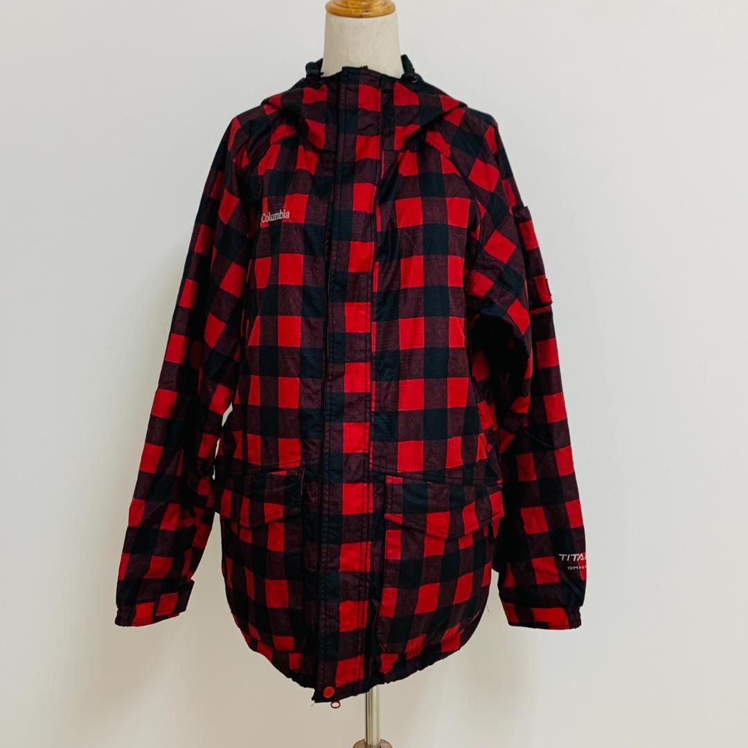 Columbia TITANIUM チェック柄 スノボ スキーウェア M 防寒