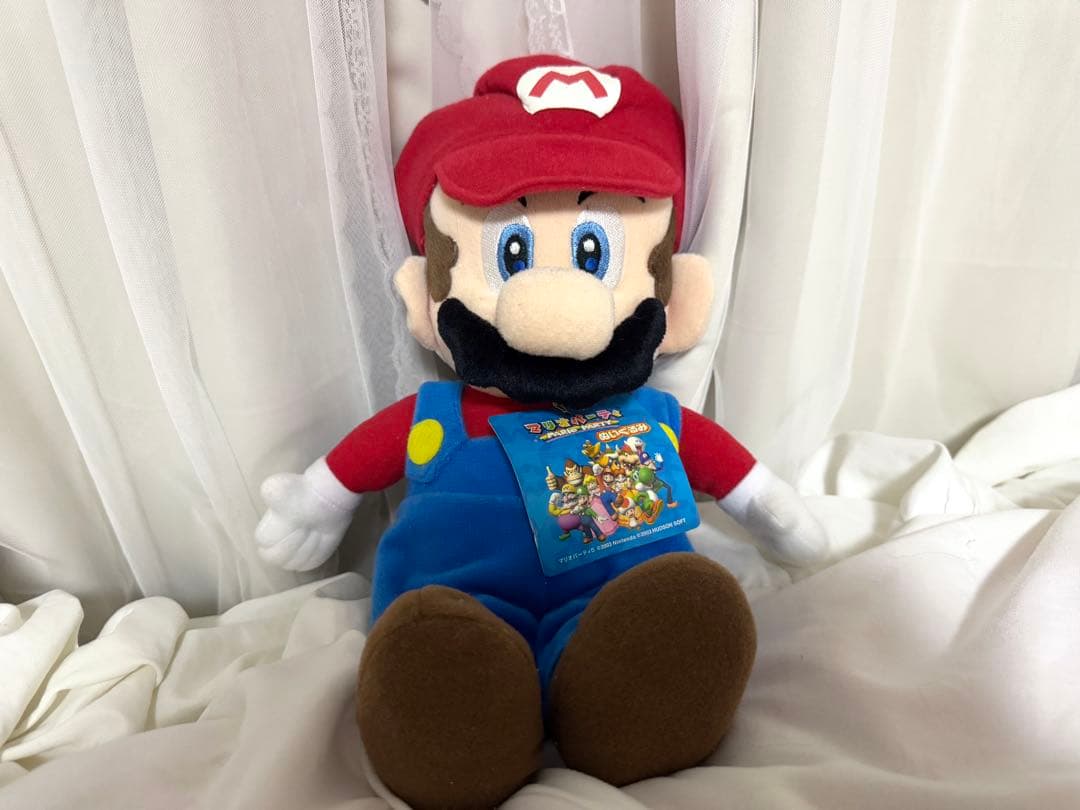 【激レア｜タグ付き】マリオパーティ5 マリオ Mサイズ ぬいぐるみ 三英貿易