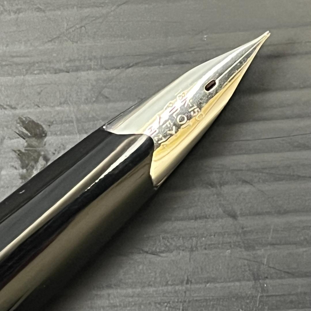 72 パイロット Elite エリート 18K-750 万年筆 格子柄 18金