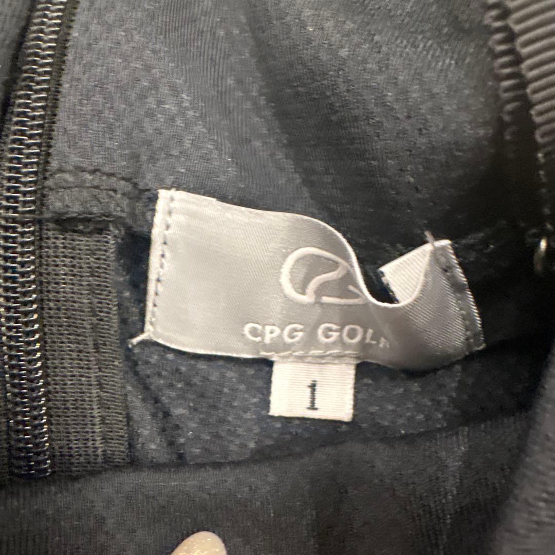 CPG GOLF 黒 スタンドアップカラー モックネック