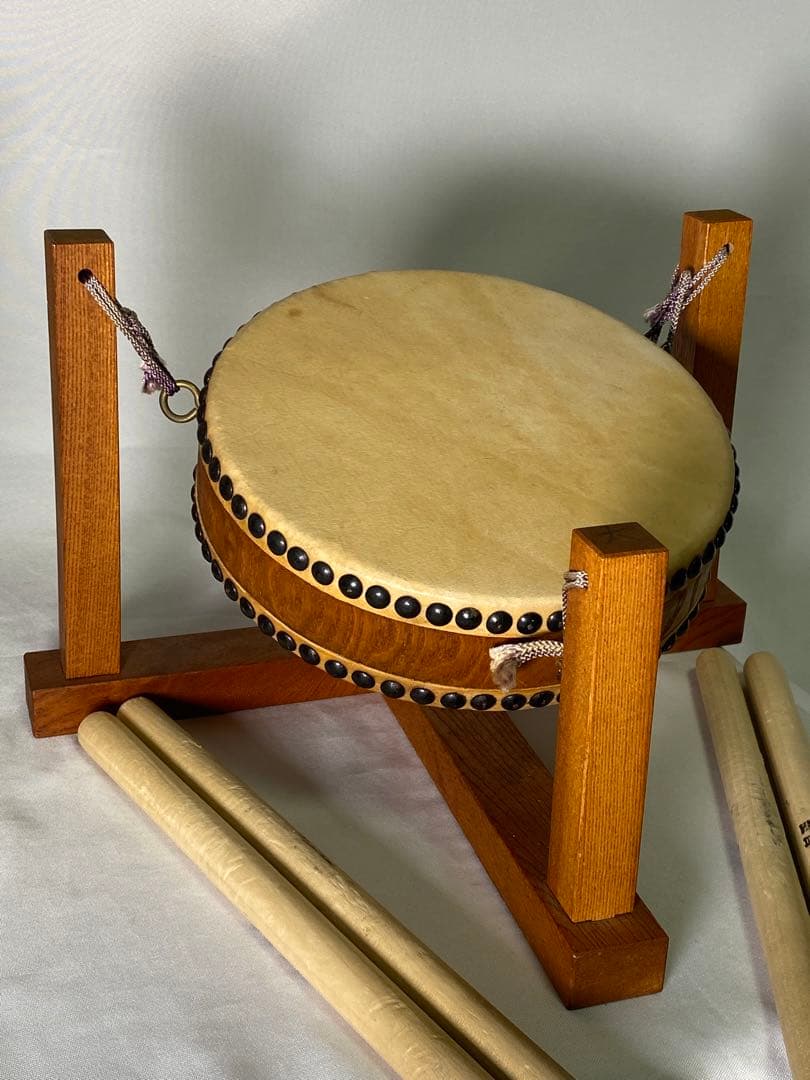 ２１５５❣️ 民謡平太鼓　ミニ　台付　2セット