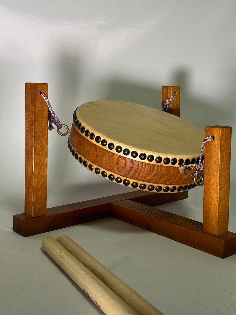 ２１５５❣️ 民謡平太鼓　ミニ　台付　2セット