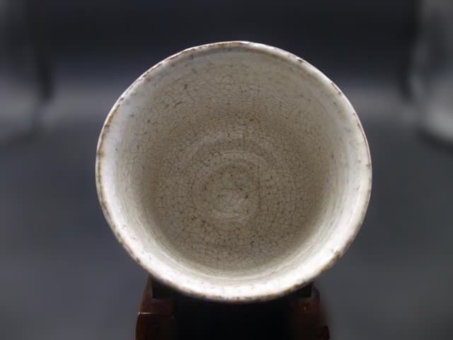 人間国宝　十一代　三輪休雪　萩茶碗／共箱・共布