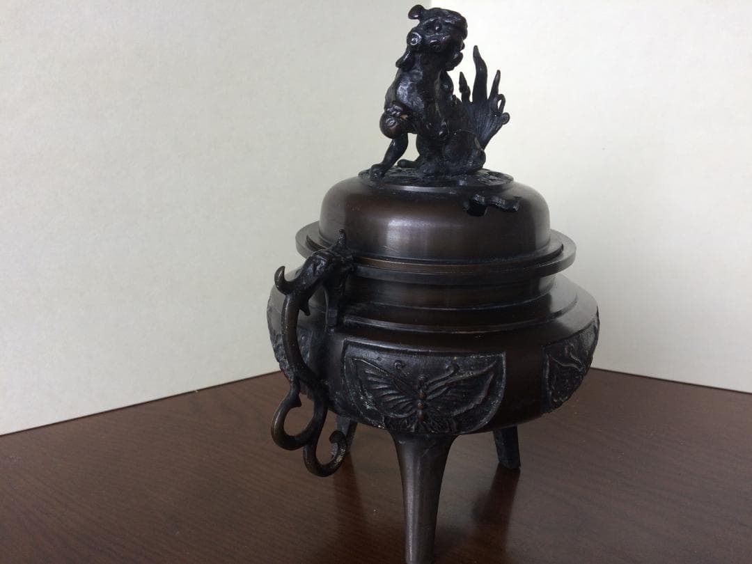 （値下げ） 茶道具 香爐 瑞峰作 青銅製 新品未使用