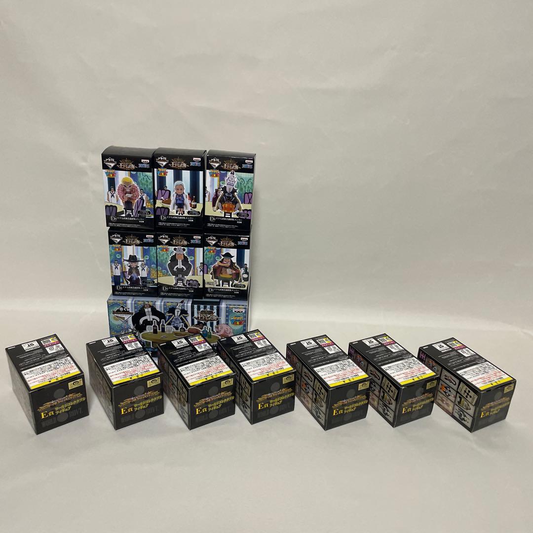 ワンピースワールドコレクタブルフィギュア　一番くじ　王下七武海セット