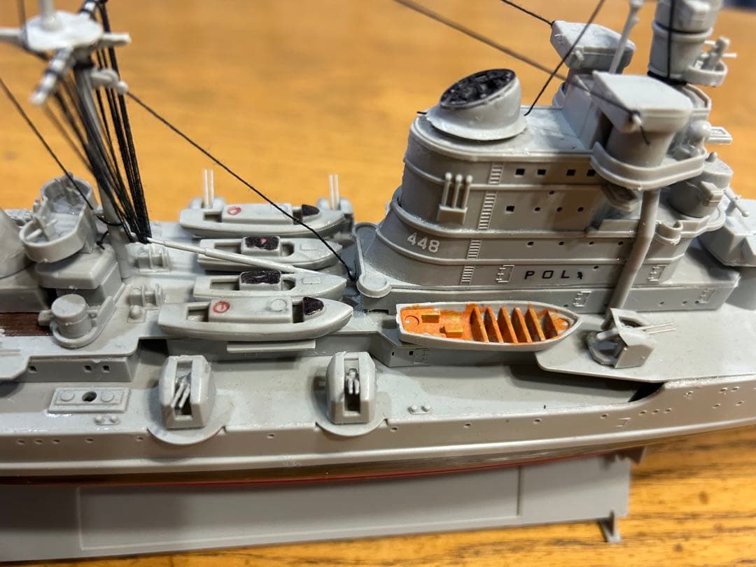 イタリア高速巡洋艦ポーラ1/350サイズ精密製作、完成品送料込み販売