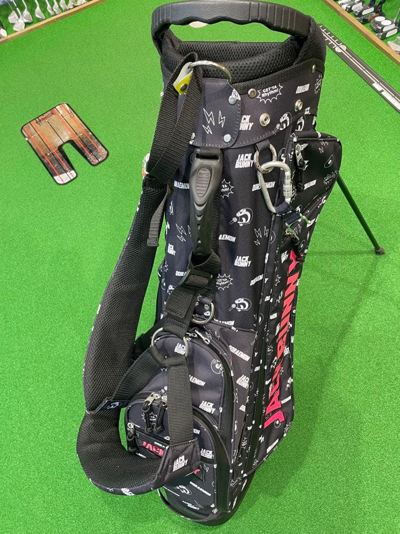 JACK BUNNY キャディバッグ ブラック　ドラえもん