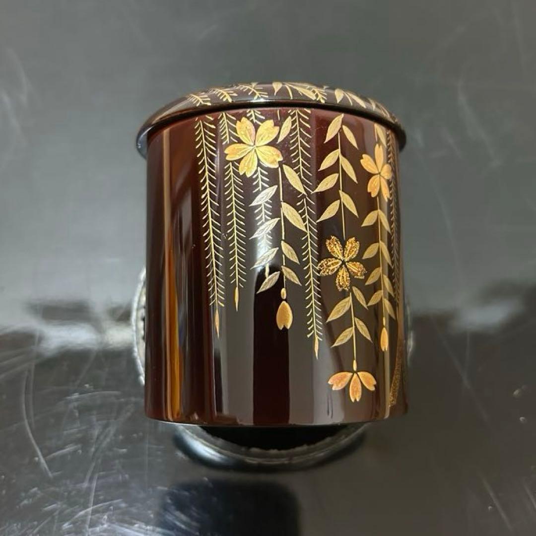 枝垂桜蒔絵金輪寺茶器　茶道具懐石茶箱鵬雲斎坐忘斎淡々斎即中斎棗水指茶杓水屋茶碗