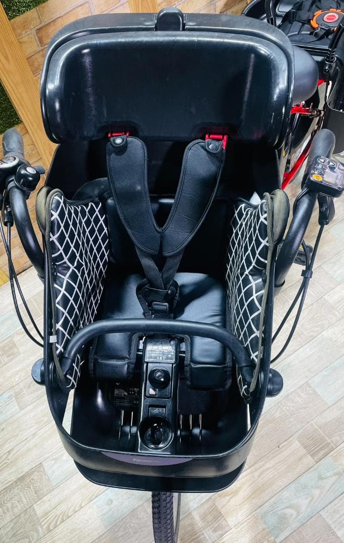 レッド系 パナソニック 子供乗せ電動アシスト自転車 H3335